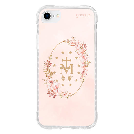 Capinha para celular  Medalha Milagrosa - Flores