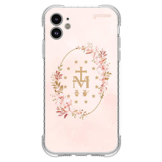 Capinha para celular  Medalha Milagrosa - Flores