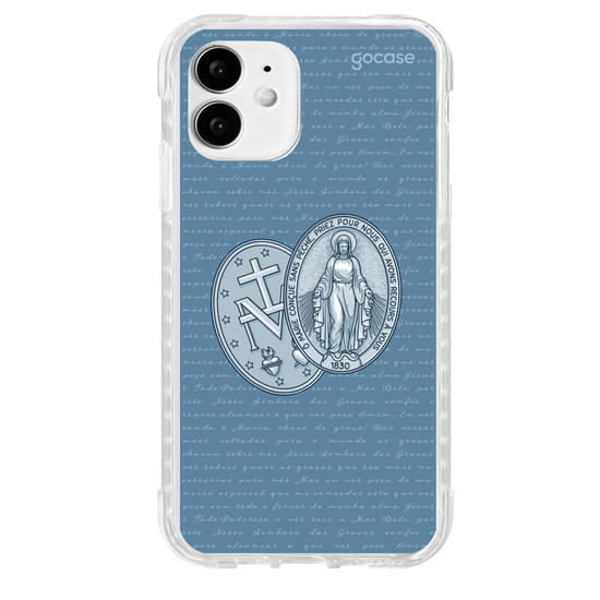 Capinha para celular Medalha Nossa Senhora das Graças - Lettering