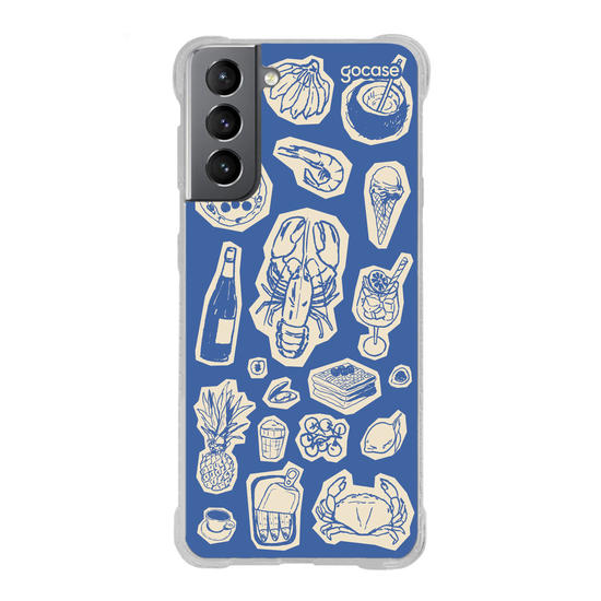 Capinha para celular  Mediterrâneo Azul