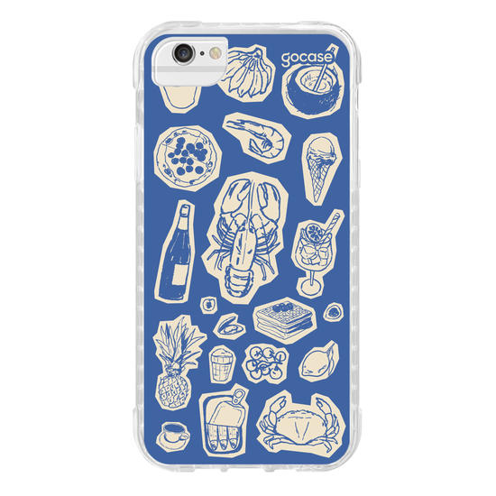 Capinha para celular  Mediterrâneo Azul