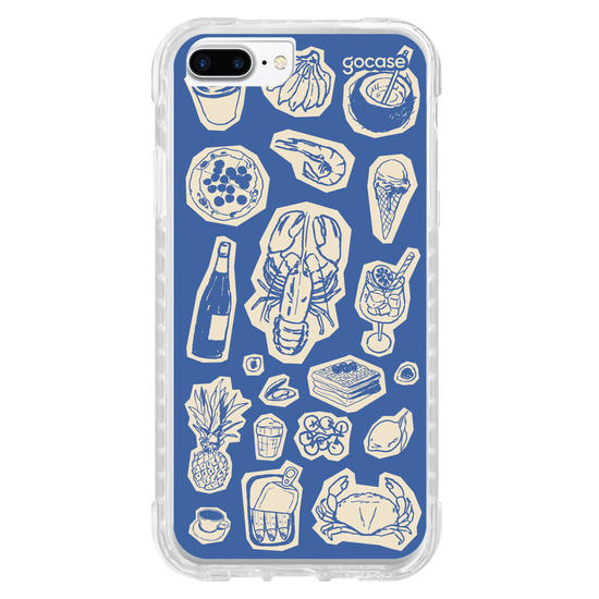Capinha para celular  Mediterrâneo Azul
