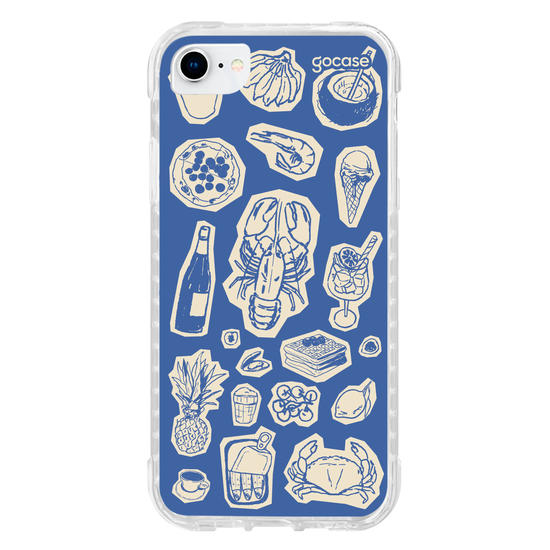 Capinha para celular  Mediterrâneo Azul