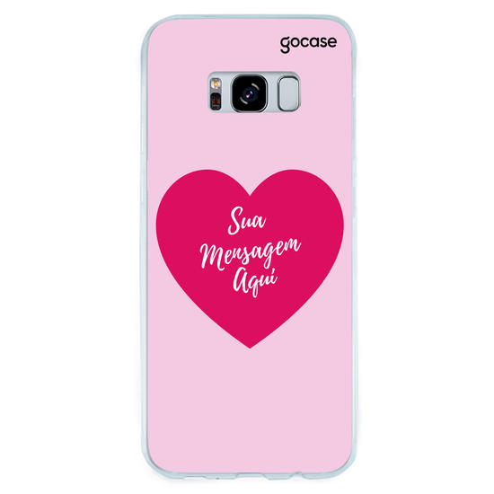 Capinha para celular Mensagem de Coração