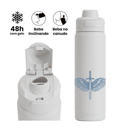 Garrafa Térmica Flip Pro - Meu Arcanjo São Miguel