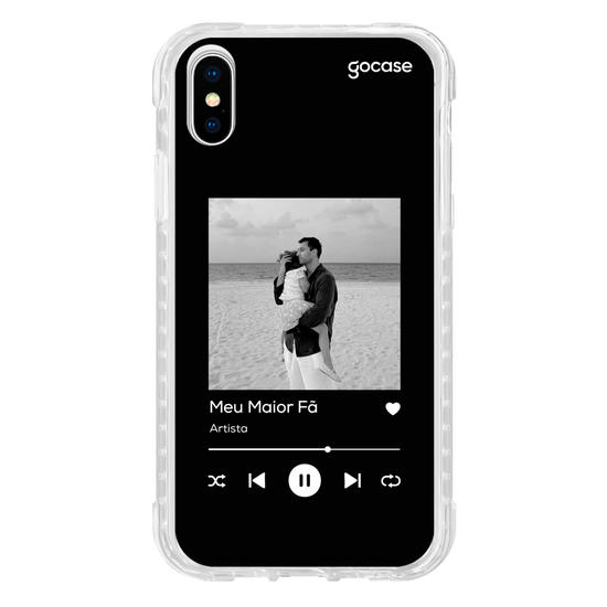 Capinha para celular  Meu Maior Fã - Fundo Preto