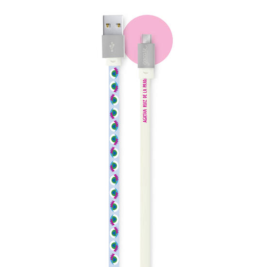 Micro USB Cable for Android - Blue eyes pattern