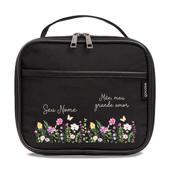 Bolsa Térmica Midi Pro -  Mãe - Frases Minimalistas e Flores