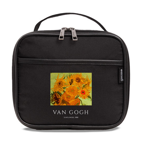 Bolsa Térmica Midi Pro Preta - Van Gogh - Girassóis Classic