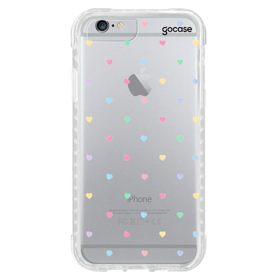 Capinha para celular  Mini Corações Coloridos Poá