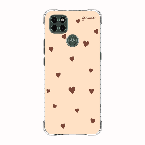 Capinha para celular  Mini Corações Marrom