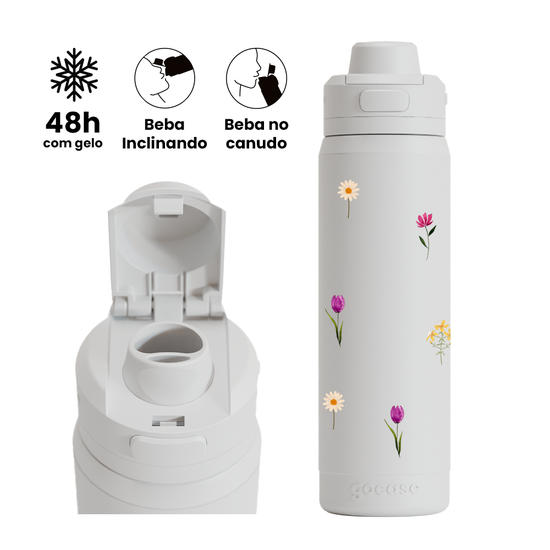 Garrafa Térmica Flip Pro - Mini Florals