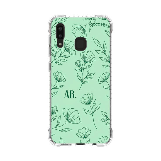 Capinha para celular  Mint Green Flowers