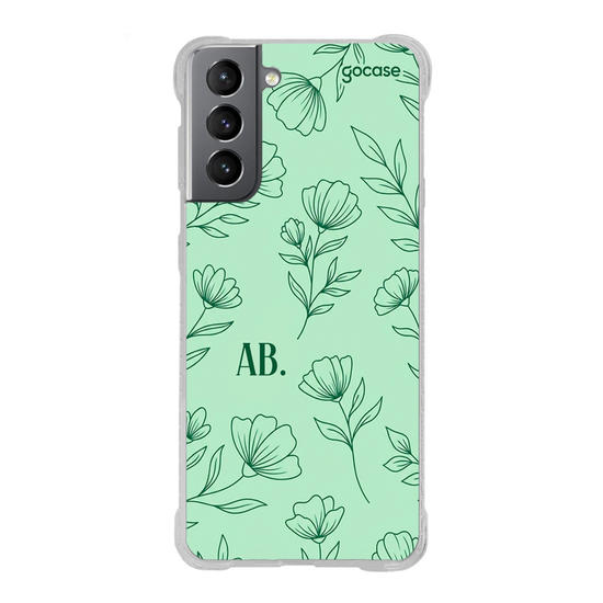 Capinha para celular  Mint Green Flowers