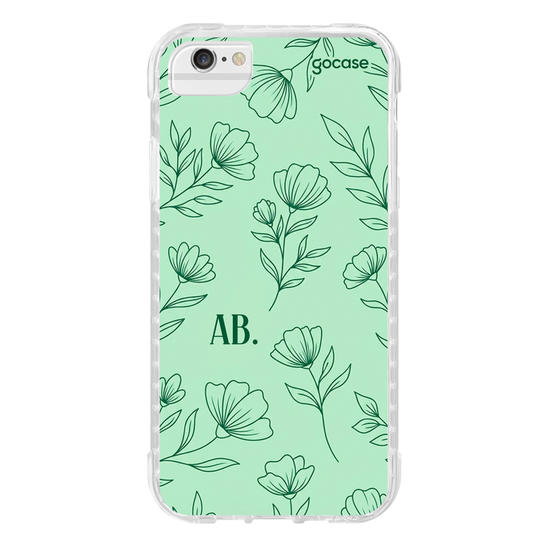 Capinha para celular  Mint Green Flowers