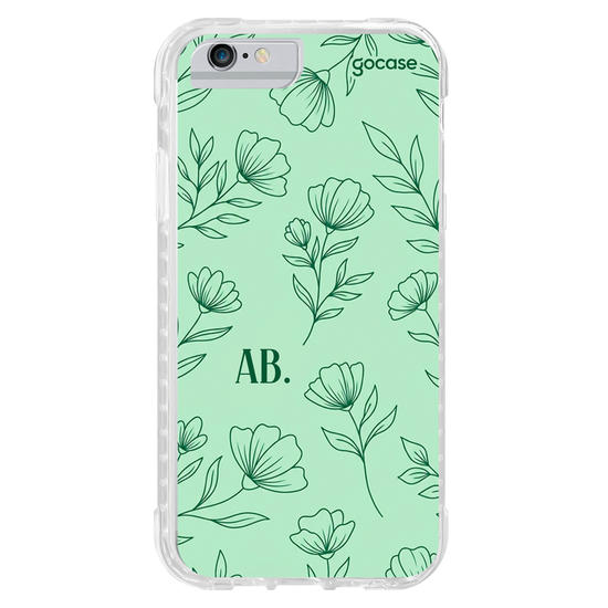 Capinha para celular  Mint Green Flowers