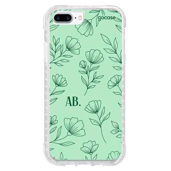 Capinha para celular  Mint Green Flowers