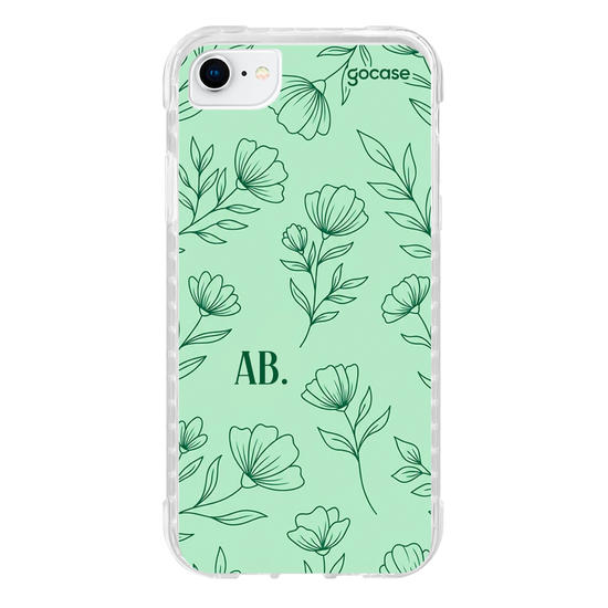 Capinha para celular  Mint Green Flowers