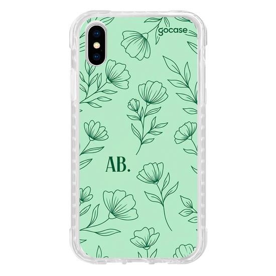 Capinha para celular  Mint Green Flowers