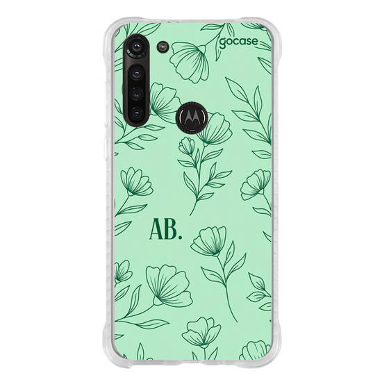 Capinha para celular  Mint Green Flowers