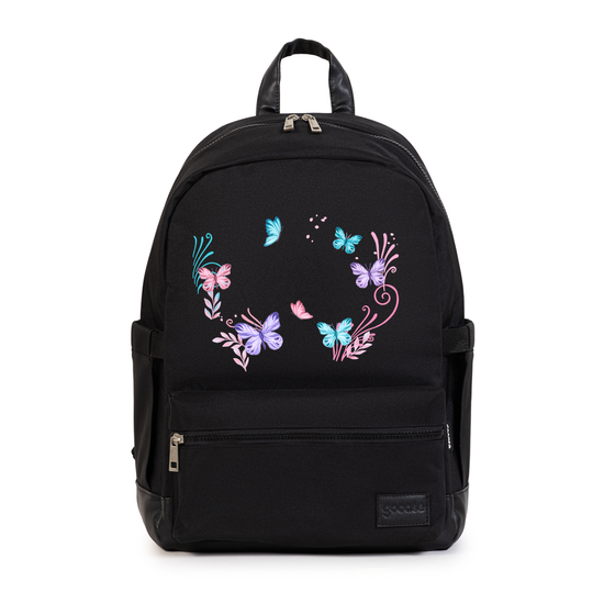 Mochila Notebook Casual Pro - Borboletas com Aquarela
