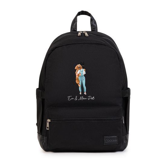Mochila Notebook Casual Pro - Garota com Pet