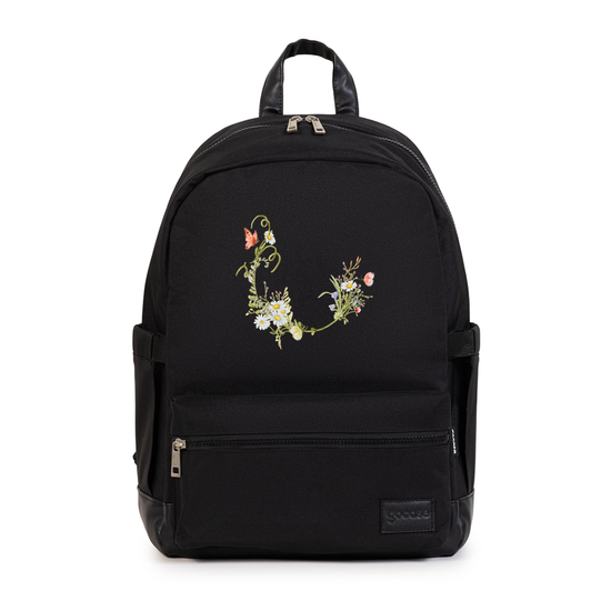 Mochila Notebook Casual Pro - Inicial Arranjo de Flores