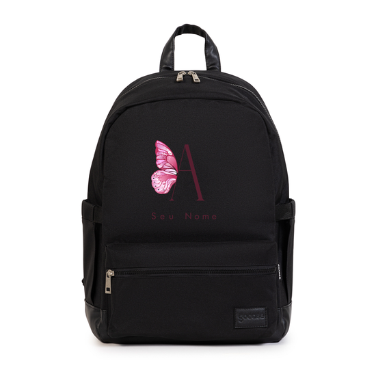 Mochila Notebook Casual Pro - Inicial Asa de Borboleta