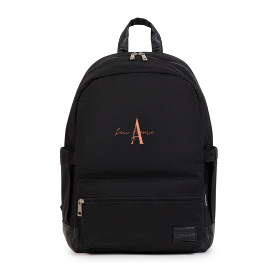 Mochila Notebook Casual Pro - Inicial Heart com Nome