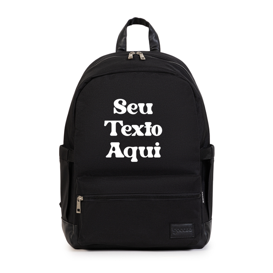 Mochila Notebook Casual Pro - Personalize Com Sua Frase 1