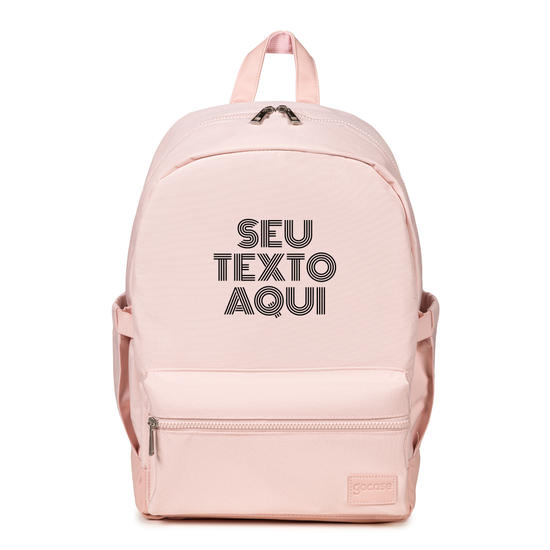 Mochila Notebook Casual Pro Creme - Personalize Com Sua Frase 2