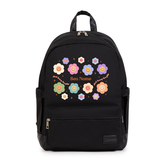 Mochila Notebook Casual Pro - Smile Flowers