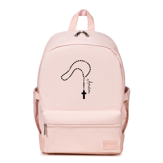 Mochila Notebook Casual Pro Creme - Terço e Amém