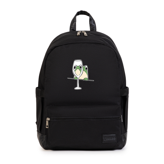 Mochila Notebook Casual Pro - Wine Glass Frog