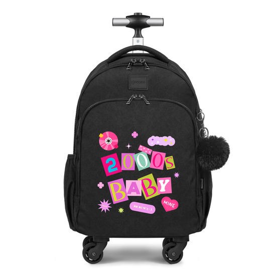 Mochila de Carrinho 4 Rodas Fun - Colagem 2000s