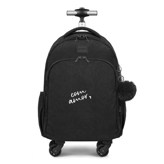 Mochila de Carrinho 4 Rodas Fun - Com Amor, Seu Nome