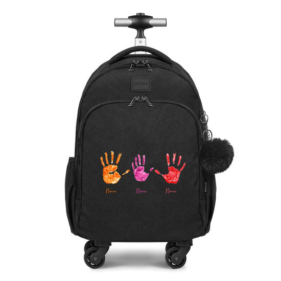 Mochila de Carrinho 4 Rodas Fun - Family Hand Print
