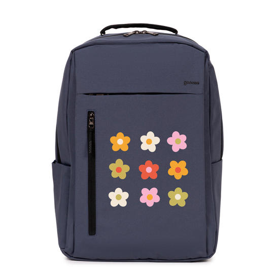  Mochila Executiva Slim - Flores Coloridas Groovy
