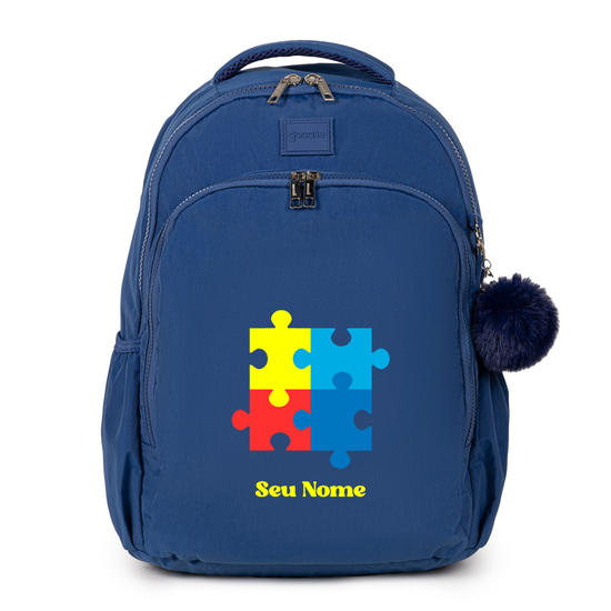 Mochila Fun - Conexões Coloridas Seu Nome
