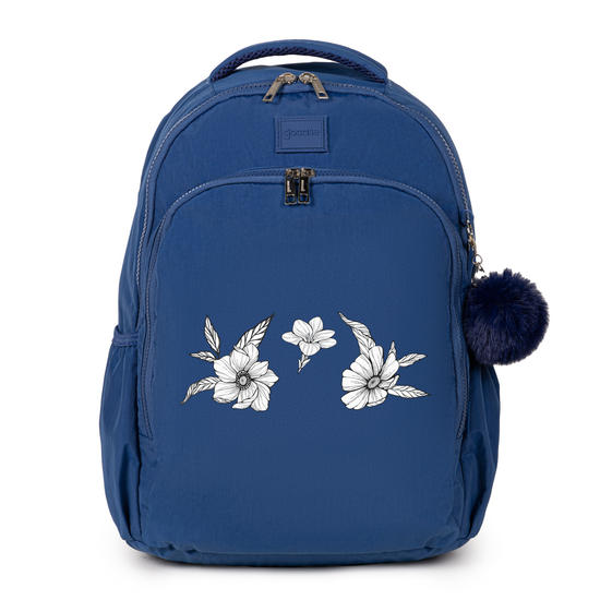 Mochila Fun - Inicial Flores Minimalista