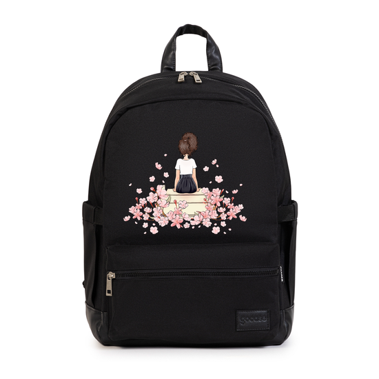 Mochila Notebook Casual Pro - Garota Classical Rose