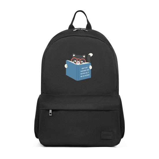 Mochila Pop -  Book Lover - Gatinho Leitor