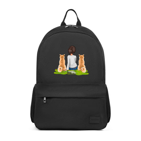  Mochila Pop - Garota Com 2 Pets