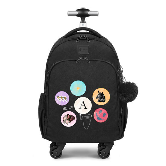 Mochila de Carrinho 4 Rodas Fun - Botons