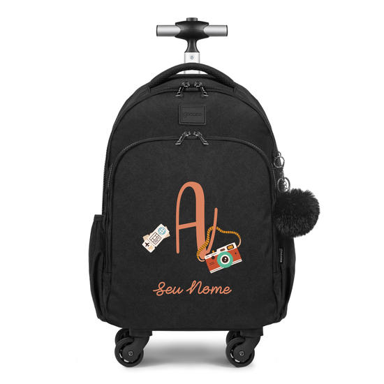 Mochila de Carrinho 4 Rodas Fun - Inicial Wanderlust