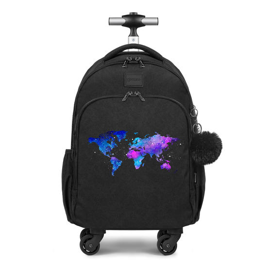 Mochila de Carrinho 4 Rodas Fun - Mapa Universo