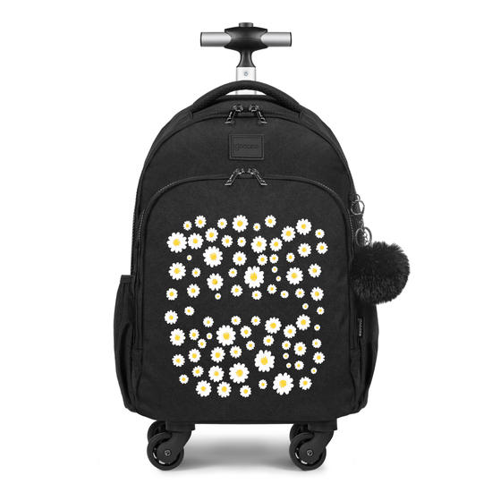 Mochila de Carrinho 4 Rodas Fun - Margaridas Manuscrita