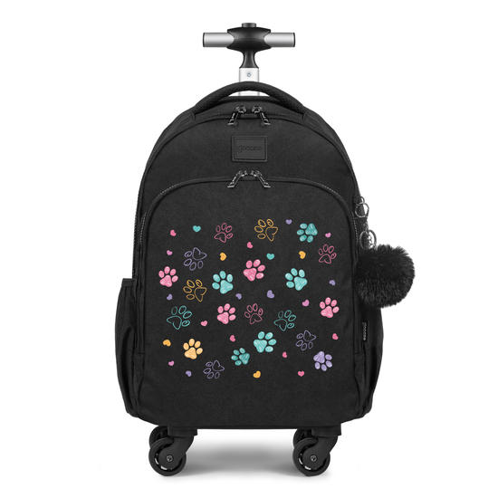 Mochila de Carrinho 4 Rodas Fun - Patinhas Coloridas