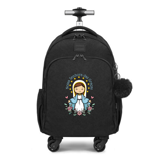 Mochila de Carrinho 4 Rodas Fun - Santas