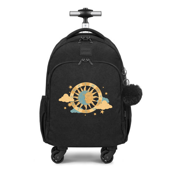 Mochila de Carrinho 4 Rodas Fun - Sol e Lua Horóscopo